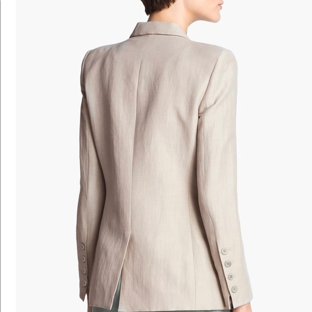 Helmut Lang Linen Blend Beige Women's Blazer - Picture 2 of 8